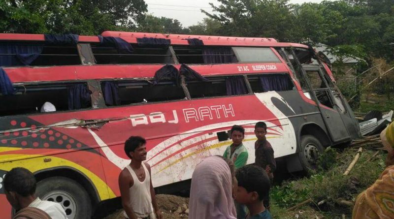 बिहार में फिर बड़ी बस दुर्घटना, दो यात्रियों की मौत, 50 से अधिक घायल
