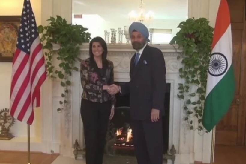 निक्की हेली ने भारतीय राजदूत से की मुलाकात, कहा- दोनों देशों की दोस्ती में बढ़ रहा यकीन