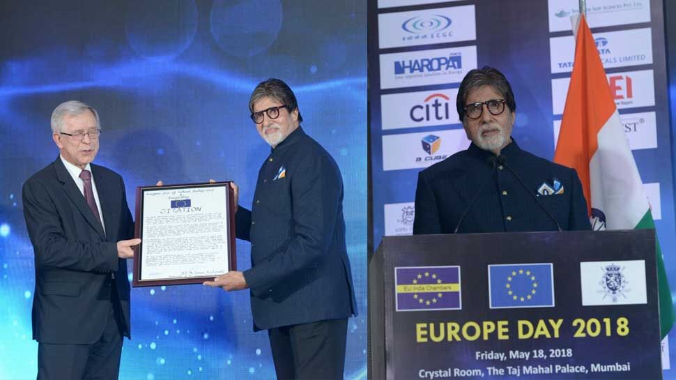 अमिताभ बच्चन को मिला सम्‍मान, भारत और यूरोप के बीच जोड़े मजबूत तार