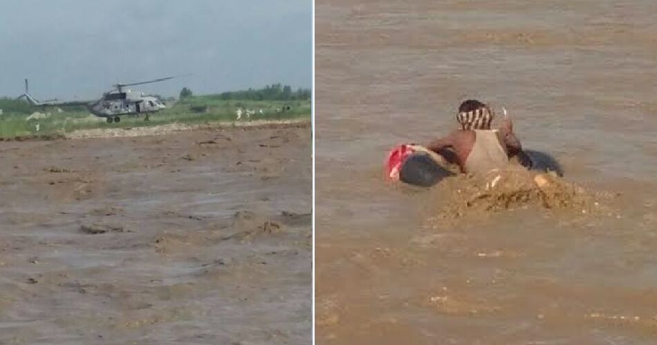 शिवपुरी हादसाः झरने में आई बाढ़ में फंसे सभी 45 लोगों को सुरक्षित निकाला गया