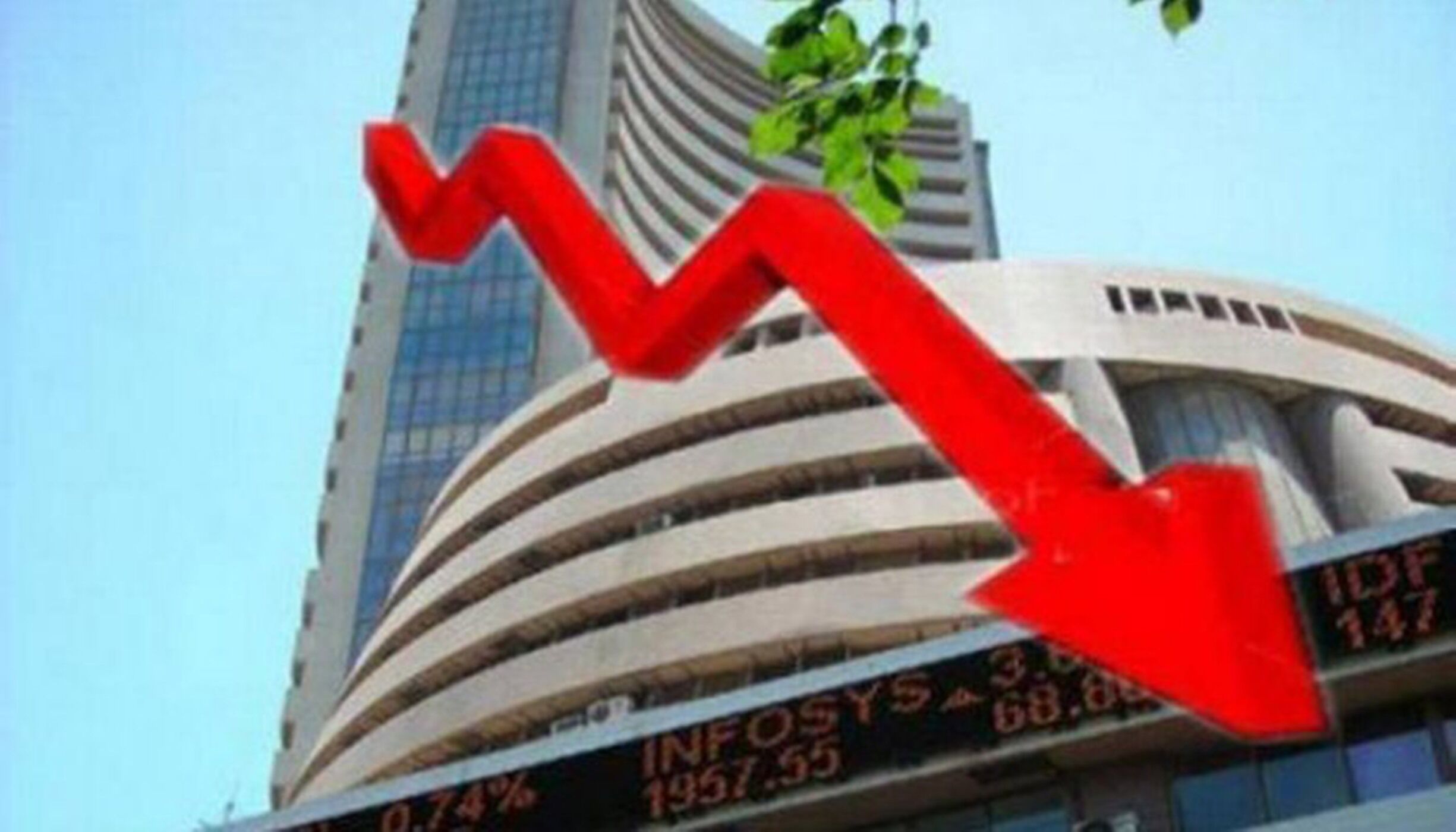 शेयर बाजार में फिर गिरावट, रुपये के रिकॉर्ड निचले स्तर पर जाने से सेंसेक्स 333 अंक टूटा
