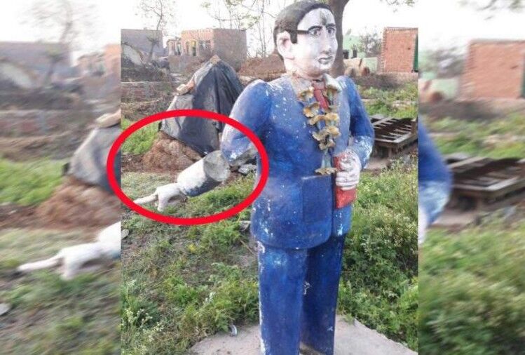हरिद्वार: भीमराव आम्बेडकर की मूर्ति को किया क्षतिग्रस्त, भीम आर्मी और स्थानीय लोगों में रोष