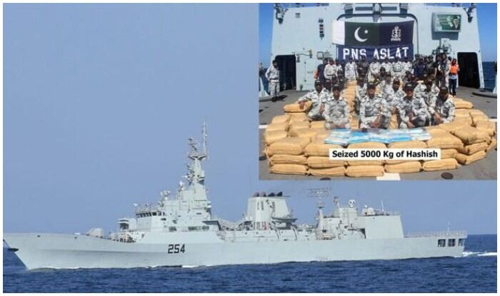 पाकिस्तानी नौसेना ने मादक पदार्थ सहित संदिग्धों को किया गिरफ्तार