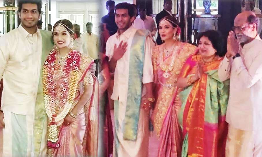 चेन्नई में हुई रजनीकांत की बेटी सौंदर्या की दूसरी शादी