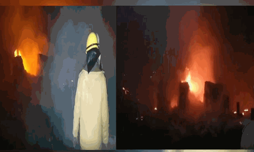 दिल्लीः पश्चिमपुरी में भीषण आग, 250 झुग्गियां जलकर हुईं खाक