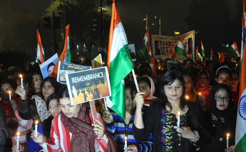 पुलवामा हमले के खिलाफ ऑस्ट्रेलिया में प्रदर्शन,