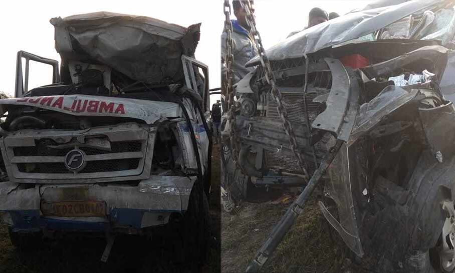 यमुना एक्सप्रेस-वे पर दर्दनाक हादसा, एंबुलेंस-कार में भिड़ंत, 7 लोगों की मौत, 4 घायल