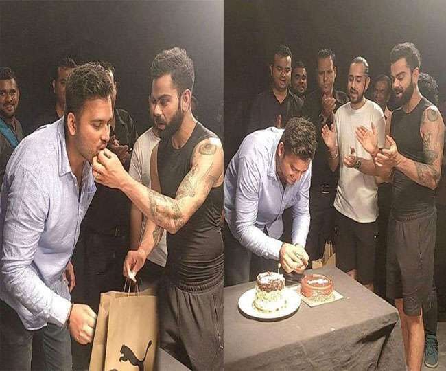विराट कोहली ने मनाया अपने पर्सनल सिक्योरिटी गार्ड का बर्थडे,