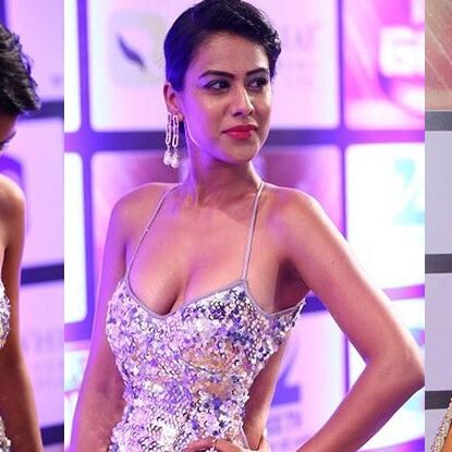 फिर सेक्सी अंदाज में अपने क्लीवेज दिखाती नजर आईं निया शर्मा