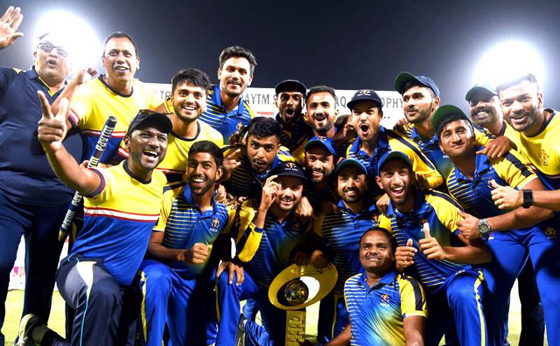 मुश्ताक अली ट्रॉफी: कर्नाटक लगातार 14 मैच जीतकर बना चैंपियन,