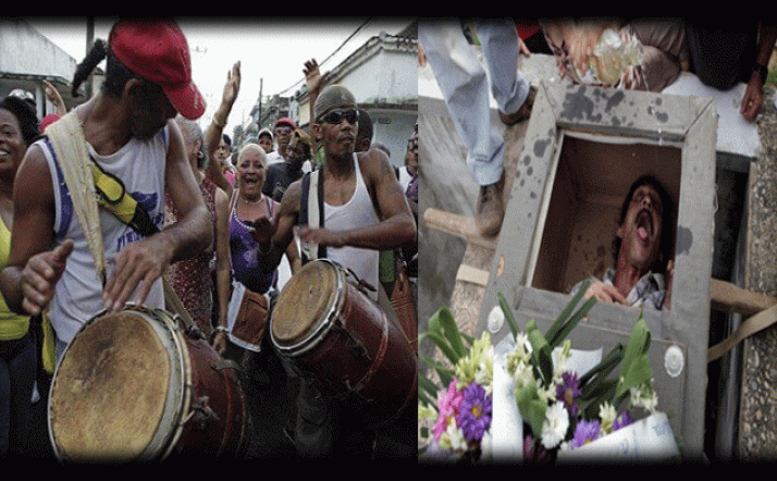 इस देश में जिन्दा आदमी को दफनाकर जश्न मनाते हैं लोग
