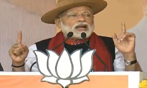 अरुणाचल प्रदेश में बोले पीएम मोदी, कांग्रेस का घोषणा पत्र नहीं ढकोसला है