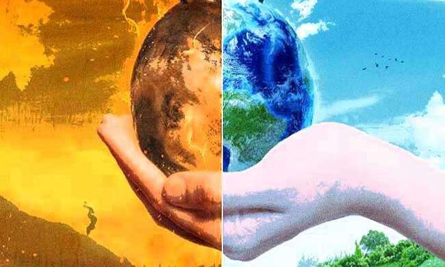 ग्लोबल वार्मिंग का असर:असामान्य और तूफानी मौसम के कारण समुद्र की बर्फ या तो टूट गई है या पिघल गई