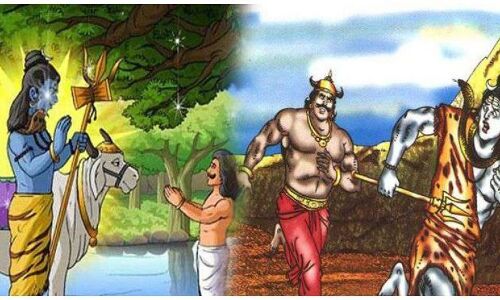 राक्षस से बचने के लिए गुफा में छिप गए थे भोलेनाथ,