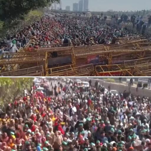 उत्तर प्रदेश के किसानों का दिल्ली कूच रोका गया