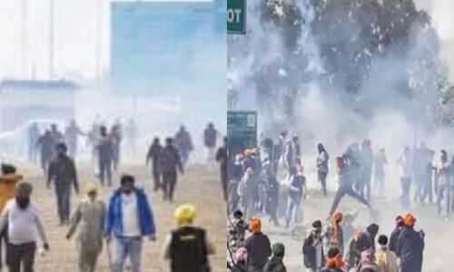 किसानों ने फिर किया दिल्ली की ओर कूच का प्रयास, पुलिस ने आंसू गैस के गोले दागे