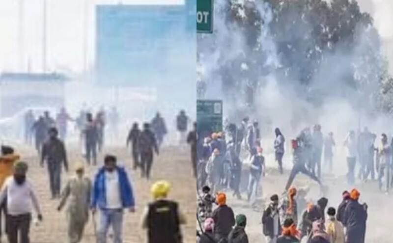 किसानों ने फिर किया दिल्ली की ओर कूच का प्रयास, पुलिस ने आंसू गैस के गोले दागे किसानों ने फिर किया दिल्ली की ओर कूच का प्रयास, पुलिस ने आंसू गैस के गोले दागे