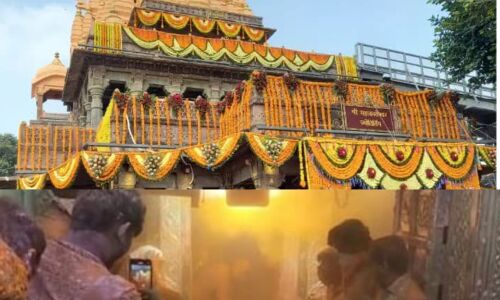 उज्जैन महाकाल मंदिर में भस्म आरती के दौरान आग लगने से 13 लोग झुलसे