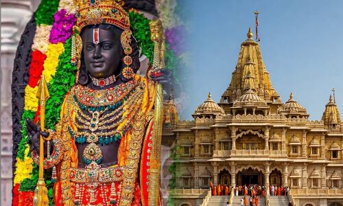 ऐतिहासिक क्षण: राम मंदिर निर्माण कार्य पूर्ण, अयोध्या में राम दरबार की प्रतिष्ठा की तैयारी जोरों पर ऐतिहासिक क्षण: राम मंदिर निर्माण कार्य पूर्ण, अयोध्या में राम दरबार की प्रतिष्ठा की तैयारी जोरों पर