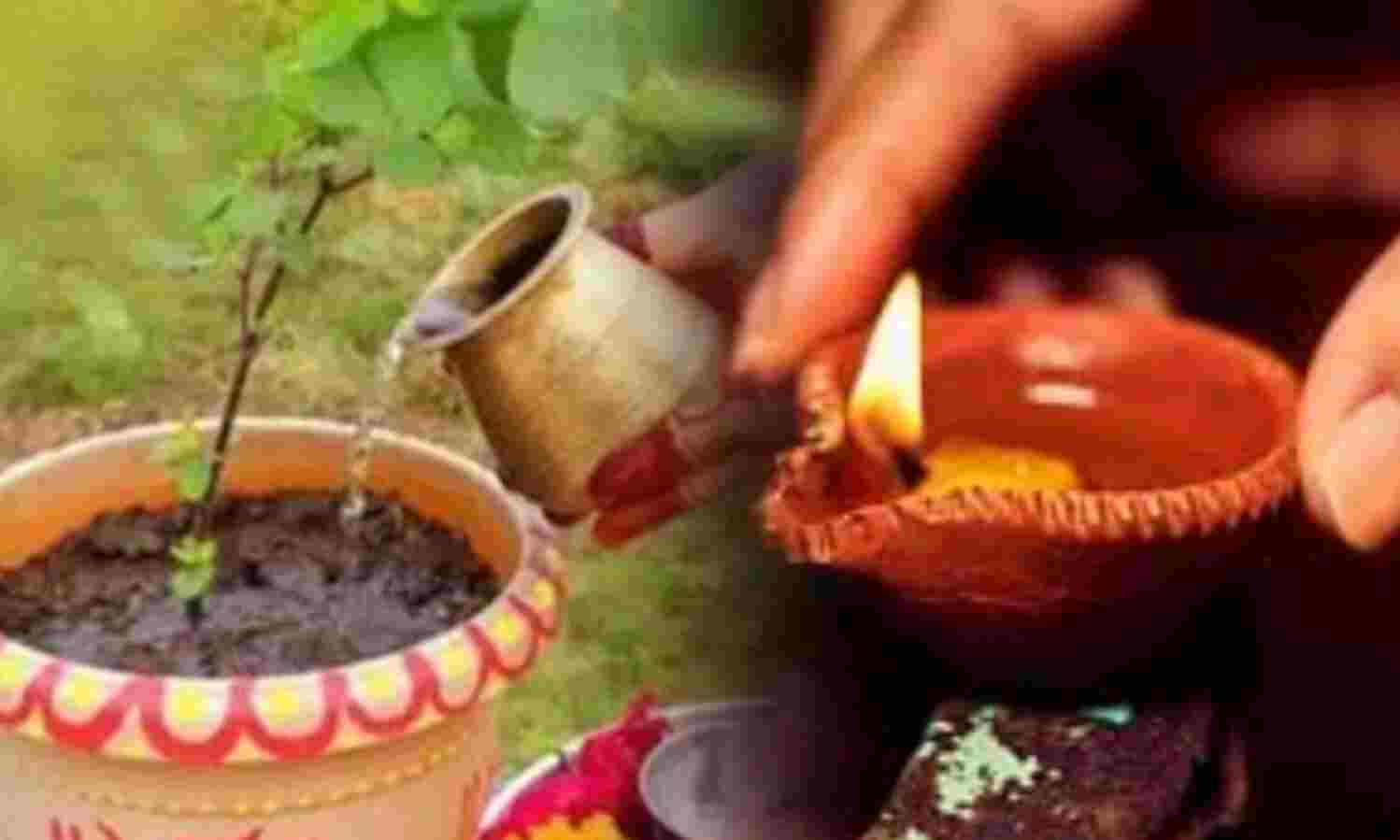 रोज़ाना तुलसी सेवा से घर में आती है मां लक्ष्मी की कृपा, दीपक जलाने से होता है हर कष्ट का अंत