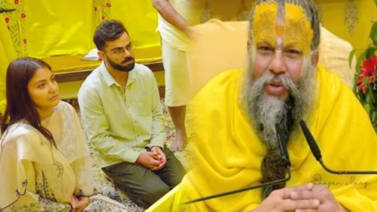 भक्ति में डूबे विराट-अनुष्का: संत प्रेमानंद महाराज से मुलाकात में उमड़ा श्रद्धा का सैलाब, राधा नाम की महिमा से हुई भावविभोर भक्ति में डूबे विराट-अनुष्का: संत प्रेमानंद महाराज से मुलाकात में उमड़ा श्रद्धा का सैलाब, राधा नाम की महिमा से हुई भावविभोर