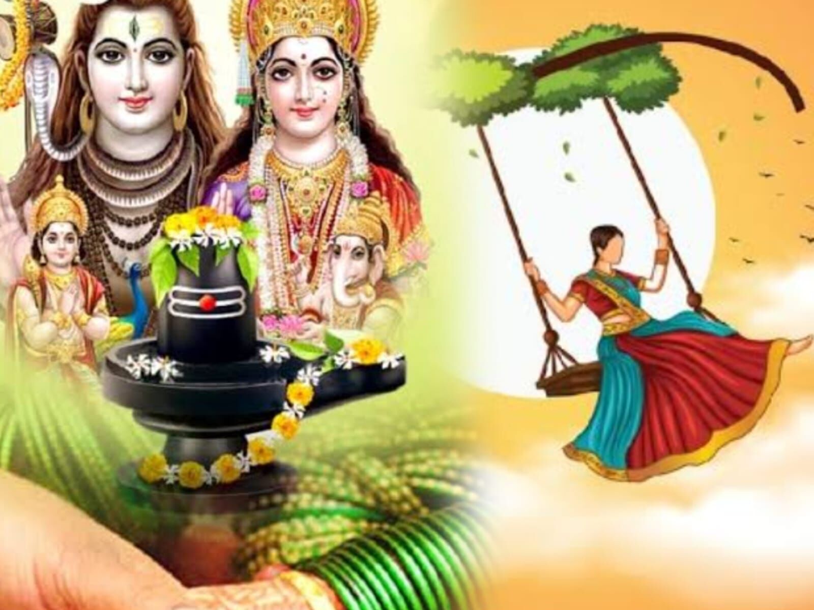 27 जुलाई को हरियाली तीज का पर्व, महिलाओं के श्रृंगार और भक्ति का उत्सव 27 जुलाई को हरियाली तीज का पर्व, महिलाओं के श्रृंगार और भक्ति का उत्सव