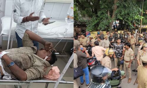 कचहरी बनी रणभूमि: वकीलों ने पुलिस पर किया हमला, दरोगा की हालत नाजुक कचहरी बनी रणभूमि: वकीलों ने पुलिस पर किया हमला, दरोगा की हालत नाजुक