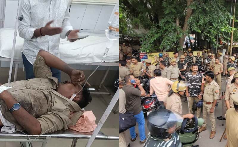 कचहरी बनी रणभूमि: वकीलों ने पुलिस पर किया हमला, दरोगा की हालत नाजुक कचहरी बनी रणभूमि: वकीलों ने पुलिस पर किया हमला, दरोगा की हालत नाजुक