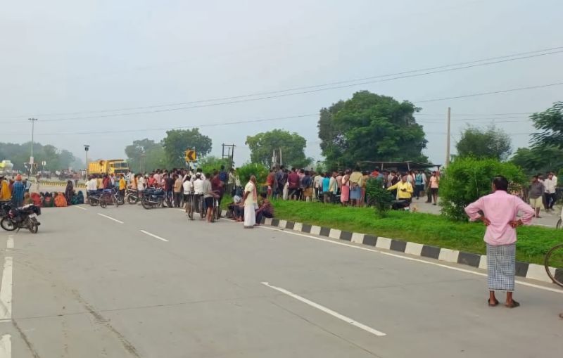 चौबेपुर बायपास हादसा दृश्य वाराणसी हाईवे सुरक्षा नहीं