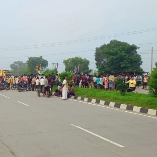 चौबेपुर बायपास हादसा दृश्य वाराणसी हाईवे सुरक्षा नहीं