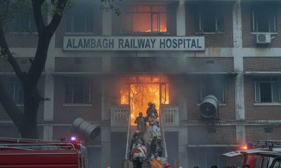 Alambagh Railway Hospital Fire Alambagh Railway Hospital Fire