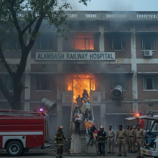 Alambagh Railway Hospital Fire Alambagh Railway Hospital Fire