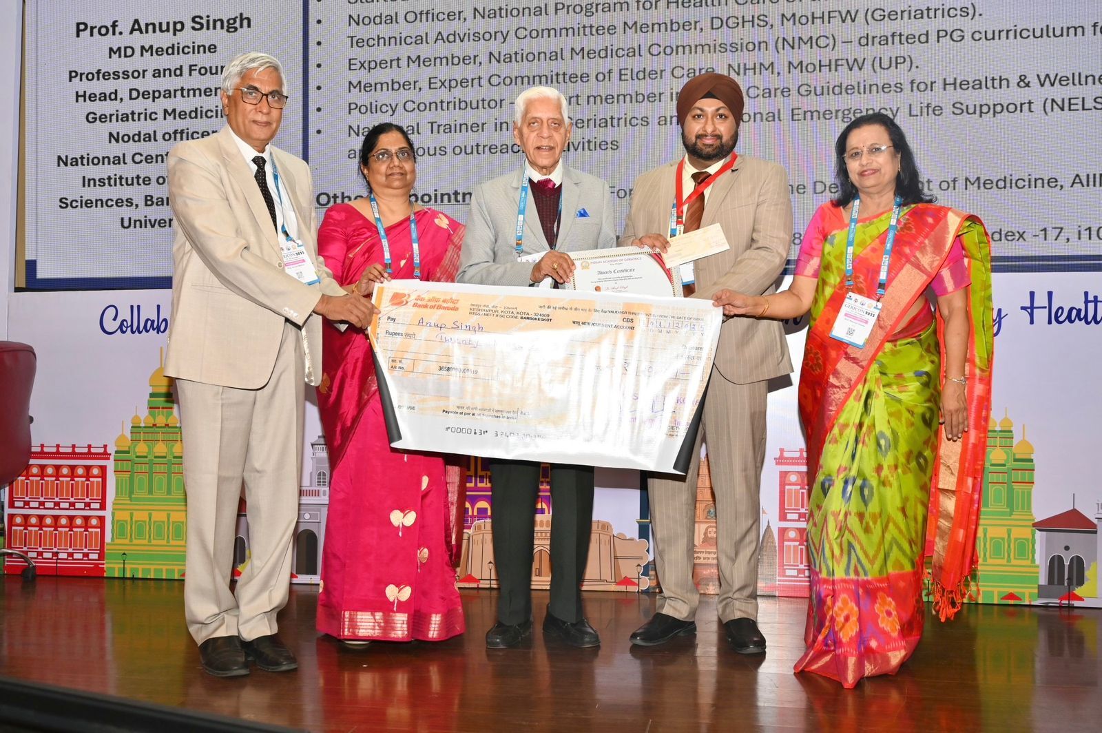 GERICON 2025 में प्रो अनूप सिंह को दोहरा सम्मान मिला IMS BHU के लिए बड़ी उपलब्धि GERICON 2025 में प्रो अनूप सिंह को दोहरा सम्मान मिला IMS BHU के लिए बड़ी उपलब्धि