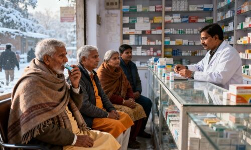 रांची: ठंड के साथ बढ़ी दिल और अस्थमा के मरीजों की संख्या, दवा बिक्री में 30% तक उछाल