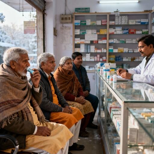 रांची: ठंड के साथ बढ़ी दिल और अस्थमा के मरीजों की संख्या, दवा बिक्री में 30% तक उछाल