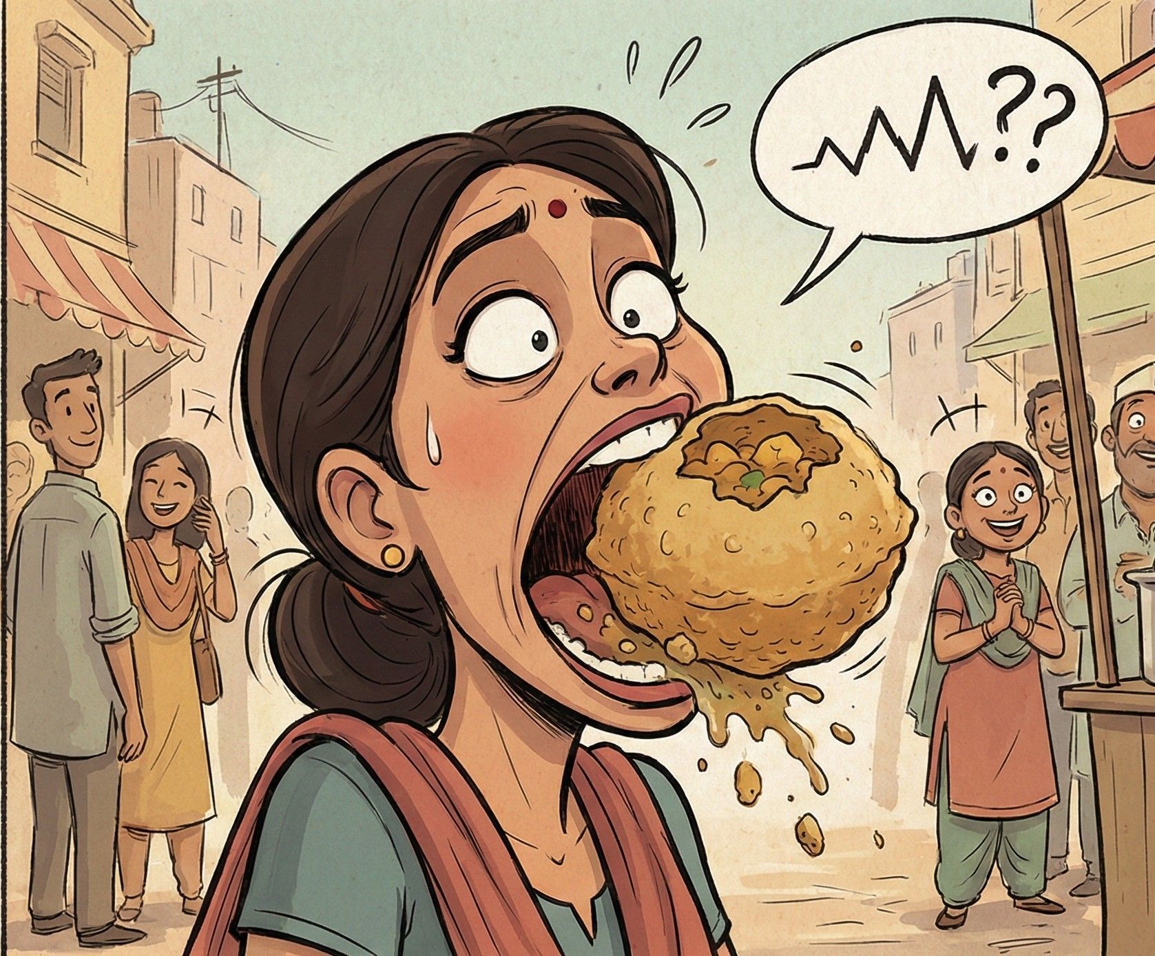 ज्यादा बड़ा गोलगप्पा गप करने के चक्कर में जबड़ा हो सकता है ठप ज्यादा बड़ा गोलगप्पा गप करने के चक्कर में जबड़ा हो सकता है ठप