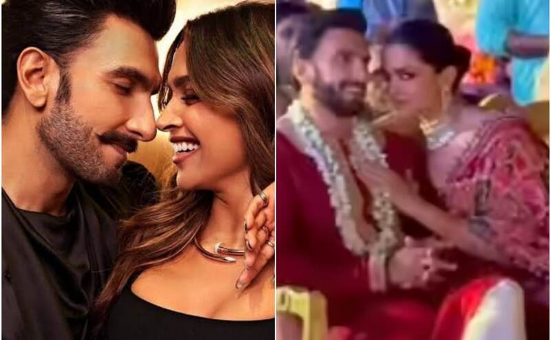 गोवा में फैमिली वेडिंग में छाए रणवीर सिंह–दीपिका पादुकोण, मैचिंग रेड आउटफिट्स में दिखाए कपल गोल्स