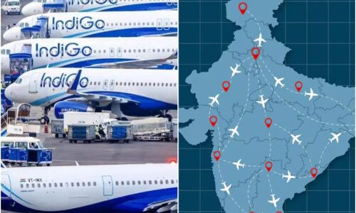 इंडिगो का परिचालन संकट गहराया: एक ही दिन में 400 से अधिक उड़ानें रद्द, यात्रियों की मुश्किलें बढ़ीं