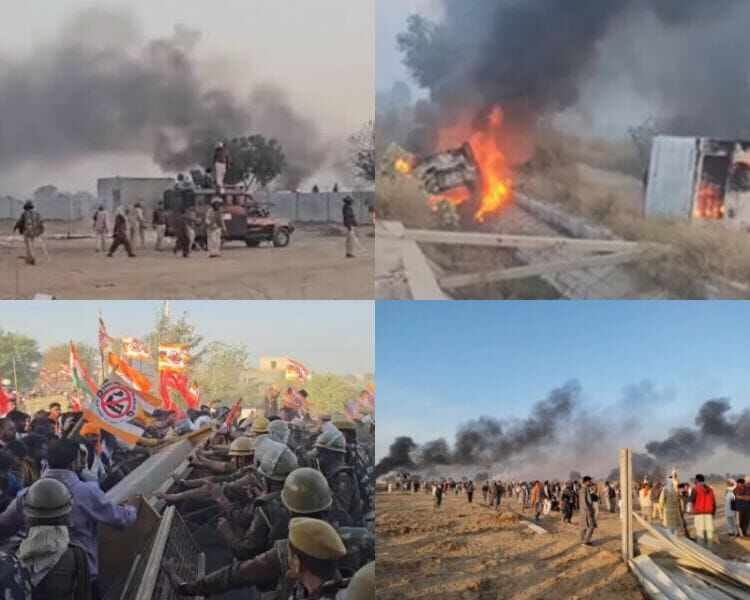 राजस्थान में एथेनॉल प्लांट को लेकर बड़ा टकराव, किसानों और पुलिस में झड़प से हालात तनावपूर्ण राजस्थान में एथेनॉल प्लांट को लेकर बड़ा टकराव, किसानों और पुलिस में झड़प से हालात तनावपूर्ण