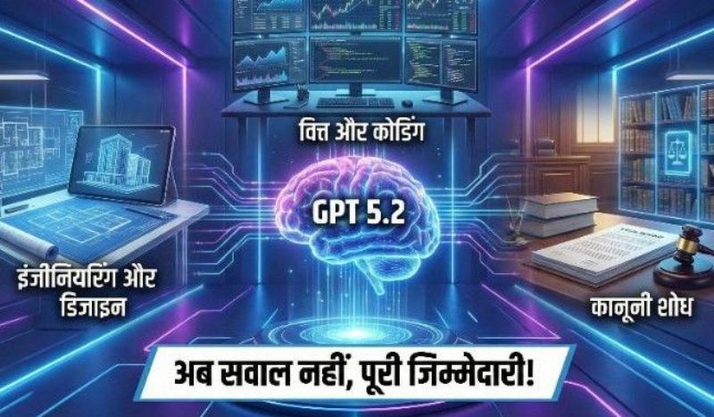 GPT 5.2 ने बदला खेल, AI अब इंसानी प्रोफेशनल्स के बराबर काम करने लगा GPT 5.2 ने बदला खेल, AI अब इंसानी प्रोफेशनल्स के बराबर काम करने लगा