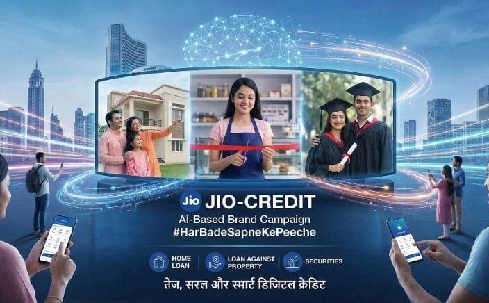 जियो-क्रेडिट ने लॉन्च किया एआई आधारित ब्रांड कैंपेन #HarBadeSapneKePeeche