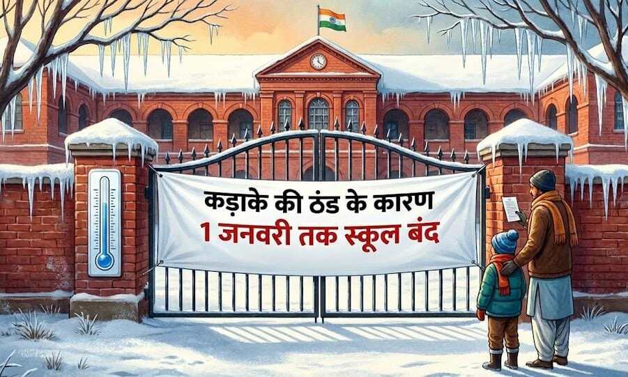 शीतलहर का कहर, यूपी में 12वीं तक सभी स्कूल 1 जनवरी तक बंद