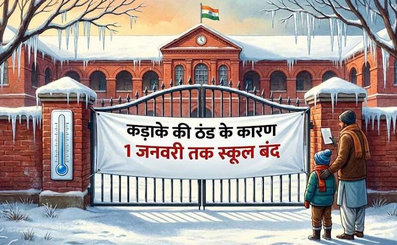 शीतलहर का कहर, यूपी में 12वीं तक सभी स्कूल 1 जनवरी तक बंद
