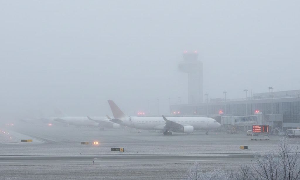 कोहरे और शीतलहर की दोहरी मार, उड़ानें रद्द, नए साल से पहले ठंड में उतार-चढ़ाव