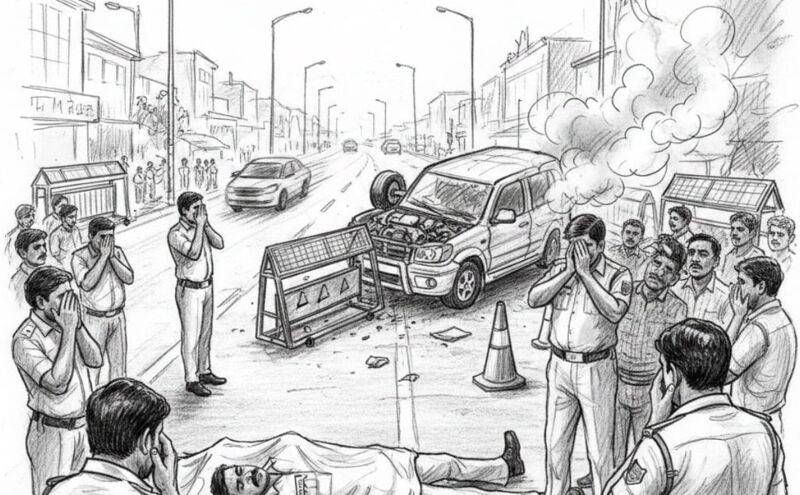 ड्यूटी निभाते हुए दुमका के सब-इंस्पेक्टर हेमंत भगत की हुई मौत, सड़क जाम हटाते वक्त तेज रफ्तार वाहन ने ली जान