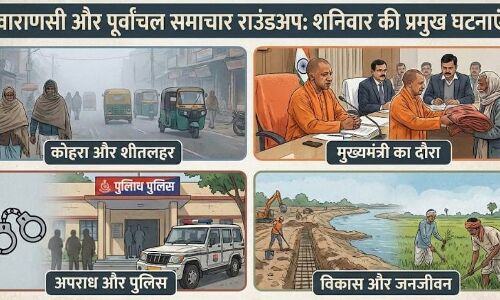चौबेपुर और वाराणसी की बड़ी ख़बरें: घने कोहरे, बढ़ते अपराध और मुख्यमंत्री के दौरे के बीच कैसा रहा बीता दिन?