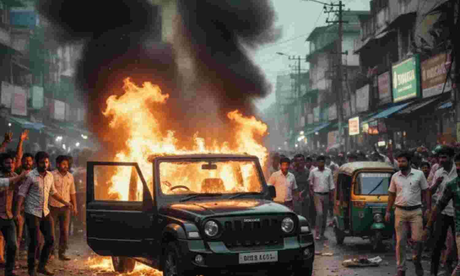 पटना में रफ्तार का कहर: बेकाबू थार ने 6 लोगों को रौंदा, गुस्साई भीड़ ने गाड़ी फूंकी, चालक फरार