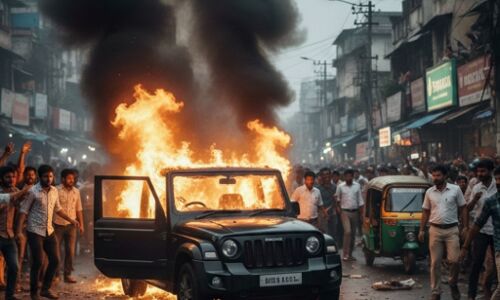 पटना में रफ्तार का कहर: बेकाबू थार ने 6 लोगों को रौंदा, गुस्साई भीड़ ने गाड़ी फूंकी, चालक फरार