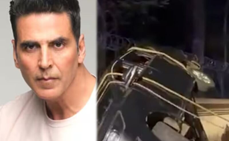 मुंबई जुहू में भीषण सड़क हादसा: अक्षय कुमार की सुरक्षा गाड़ी से टकराया ऑटो, दो लोग गंभीर घायल