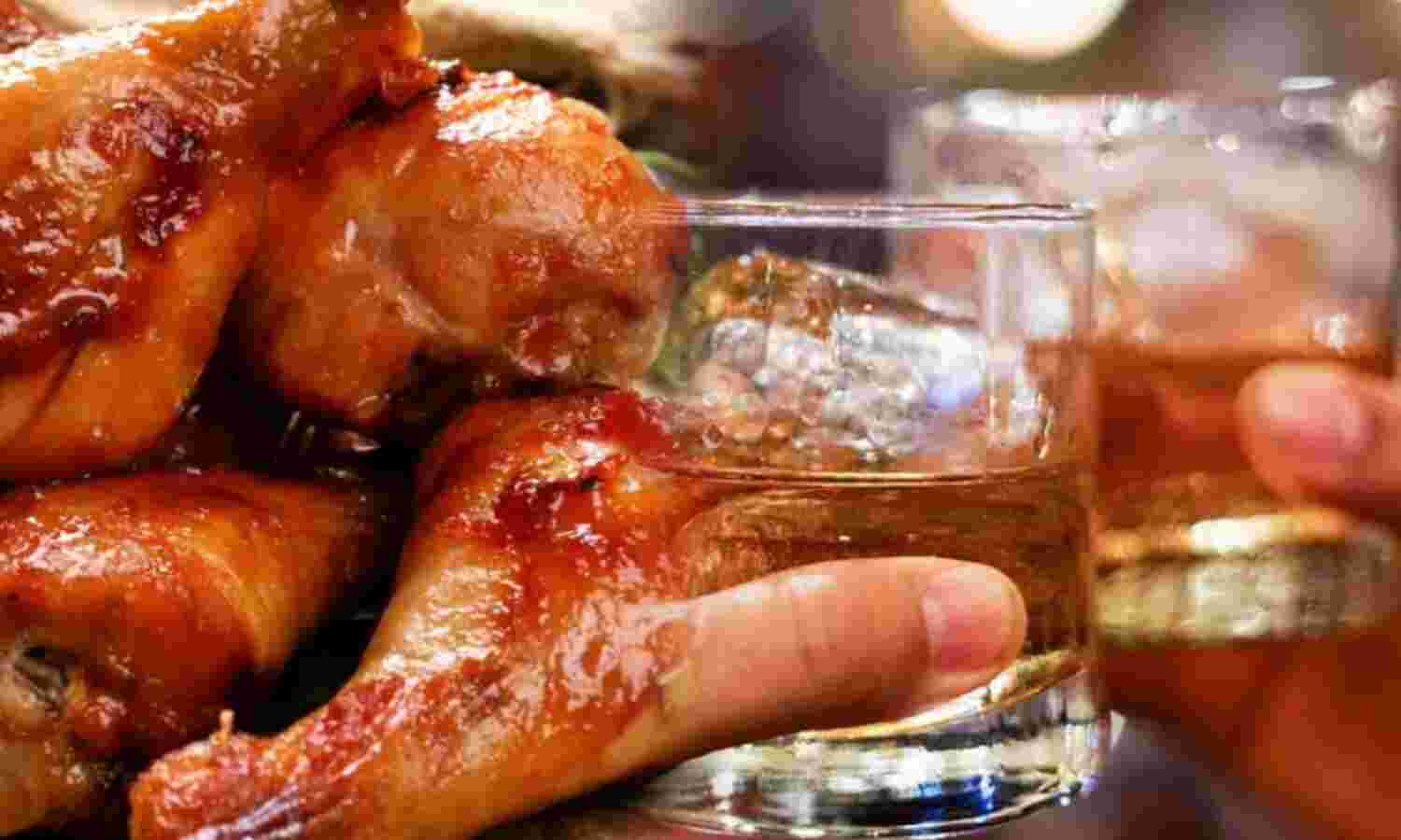 बिजनौर शराब पार्टी हादसा: नॉनवेज खाने के बाद बिगड़ी हालत, एक की मौत, तीन युवक अस्पताल में भर्ती